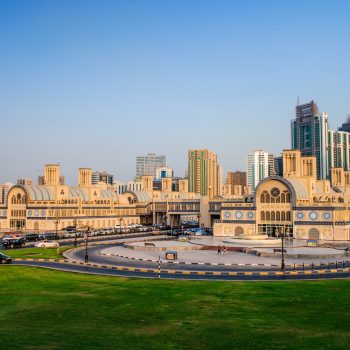 SHARJAH, UAE - October 07,Central Souq in Sharjah City,most popular market place for jewelery and souvenirs.Picture taken on 07 October 2016